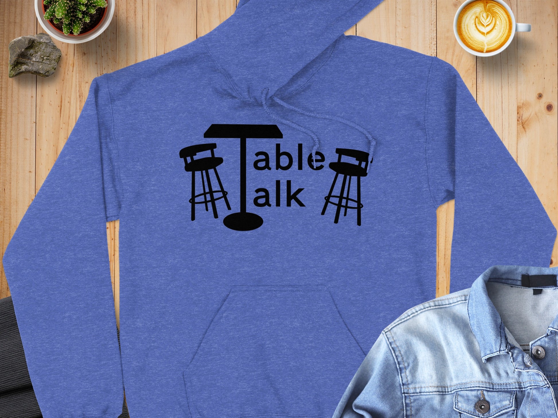 Table Talk Hooded Sweatshirt Casual Design Hoodie