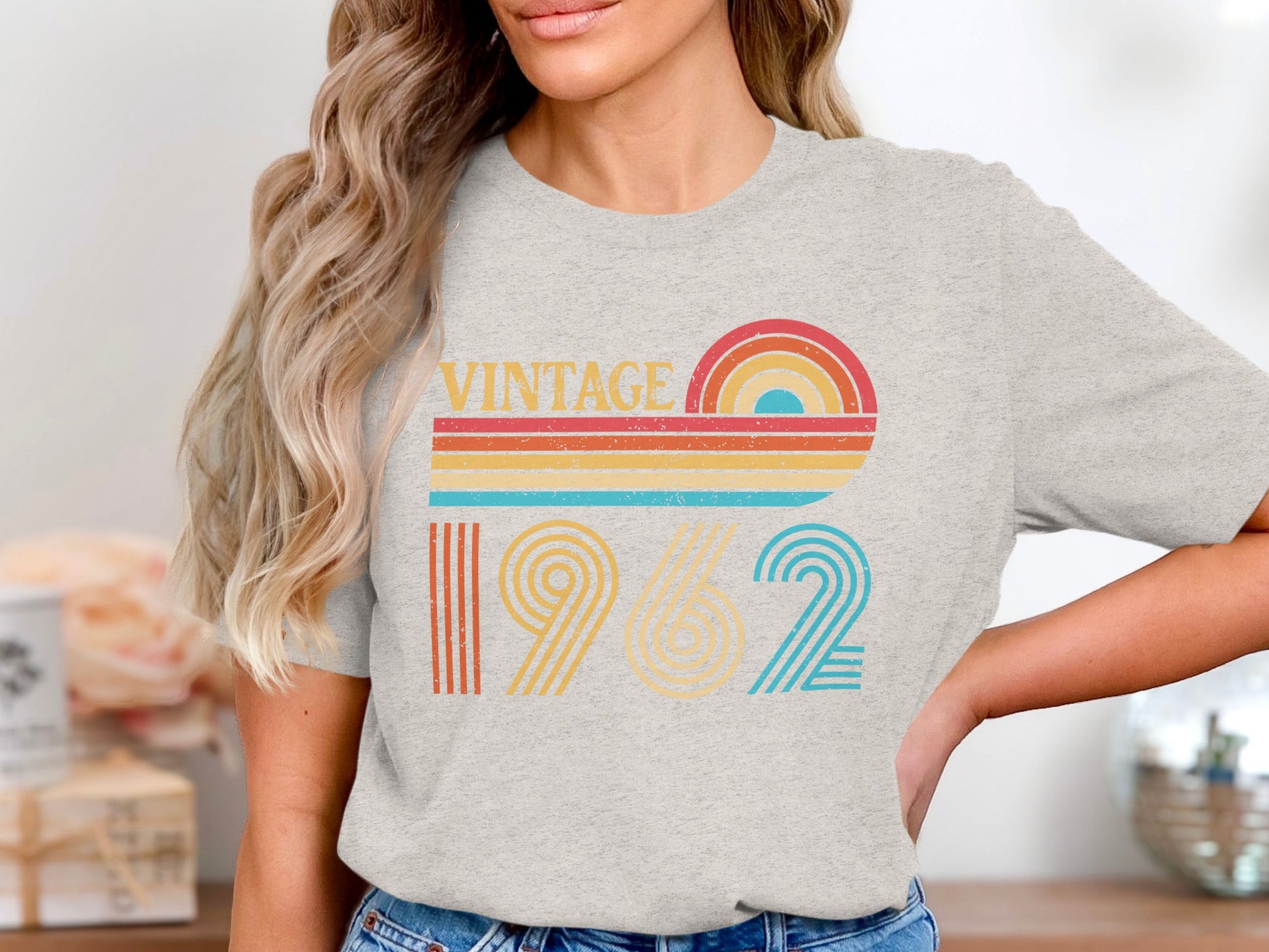 Vintage 1962 Retro Sunset Graphic T-Shirt