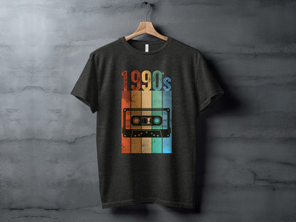 Retro 1990s Cassette Tape Graphic T-Shirt Vintage Style