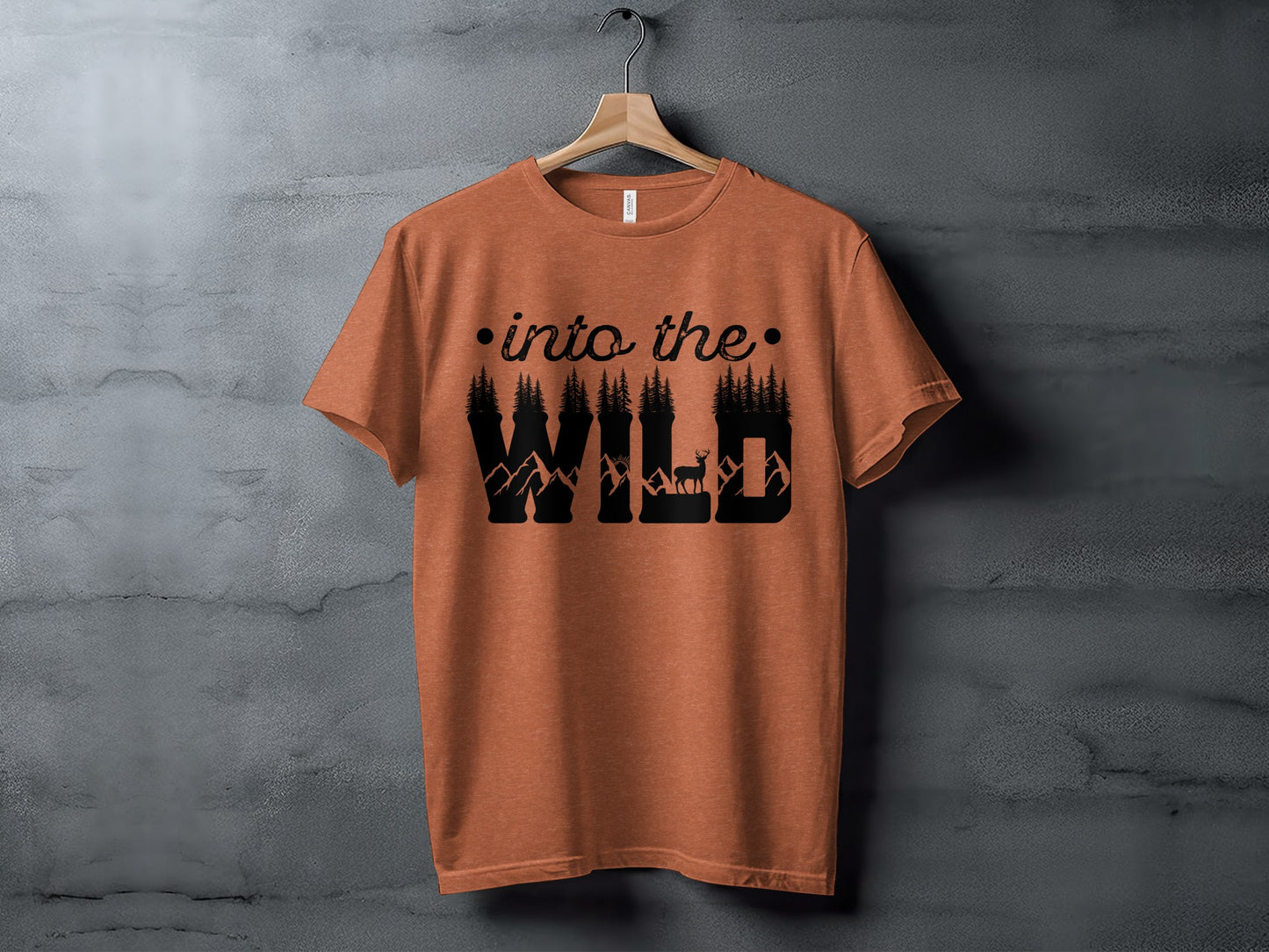 Into The Wild Outdoor Adventure Nature Inspired Graphic T-Shirt T-Shirt - Outdoor & Adventure Collection - Mile Marker 16 Gear by Cloud 16 Clothing Co.