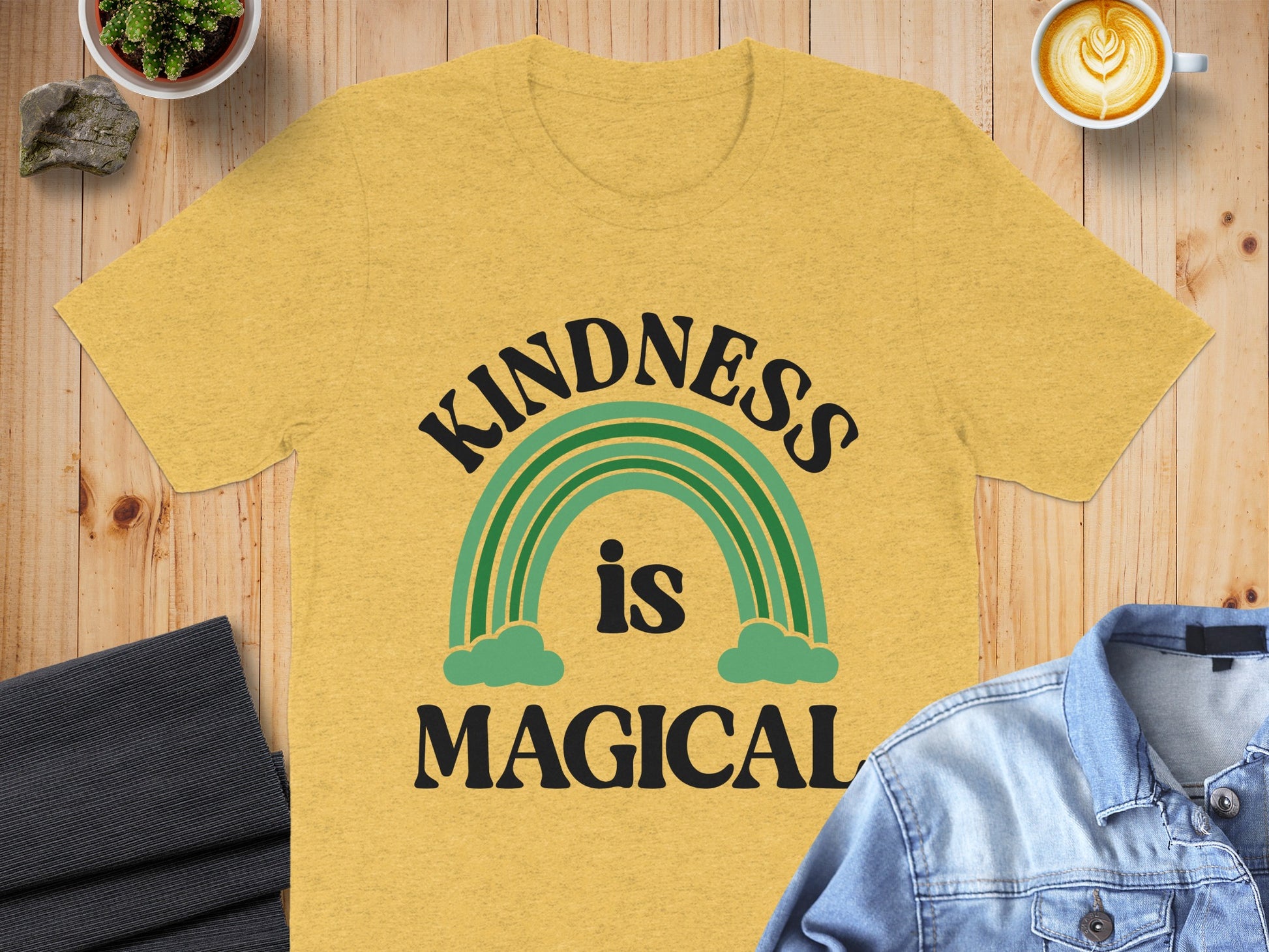 Kindness is Magical Rainbow Graphic T-Shirt