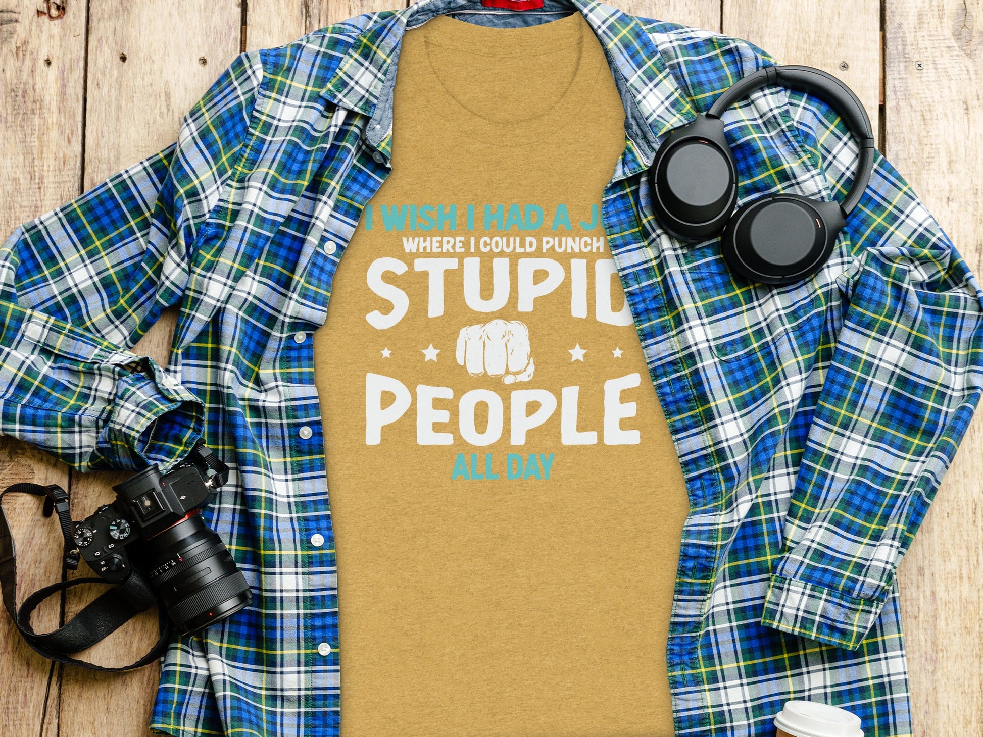 I Wish I Had A Job Punch Stupid People All Day Shirt