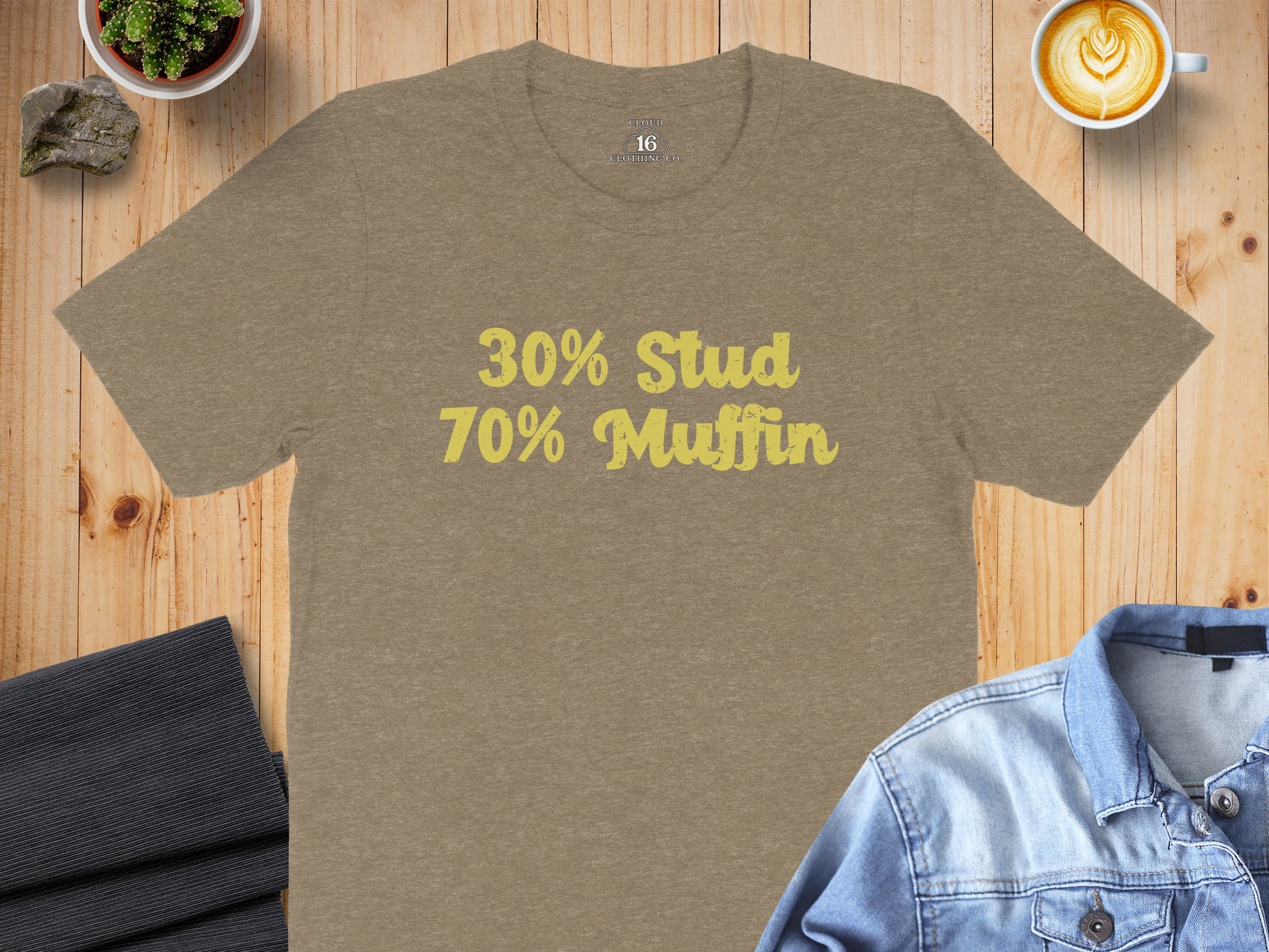 30% Stud 70% Muffin Humorous Graphic T-shirt