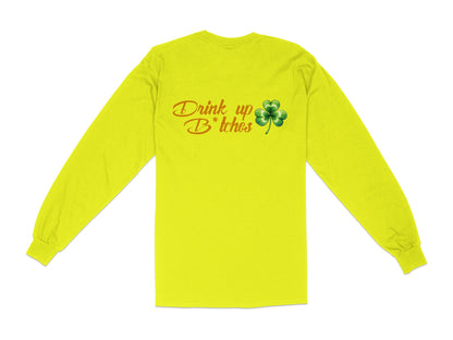 Scrappy Malone's Bar, Bar Logo Art, Irish Bar Sign, Shamrock Design, St Patricks Day Gift, Lucky Charm Bar Decor T-Shirt - Scrappy Malone's Bar 100-Proof Humor - Cloud 16 Clothing Co.