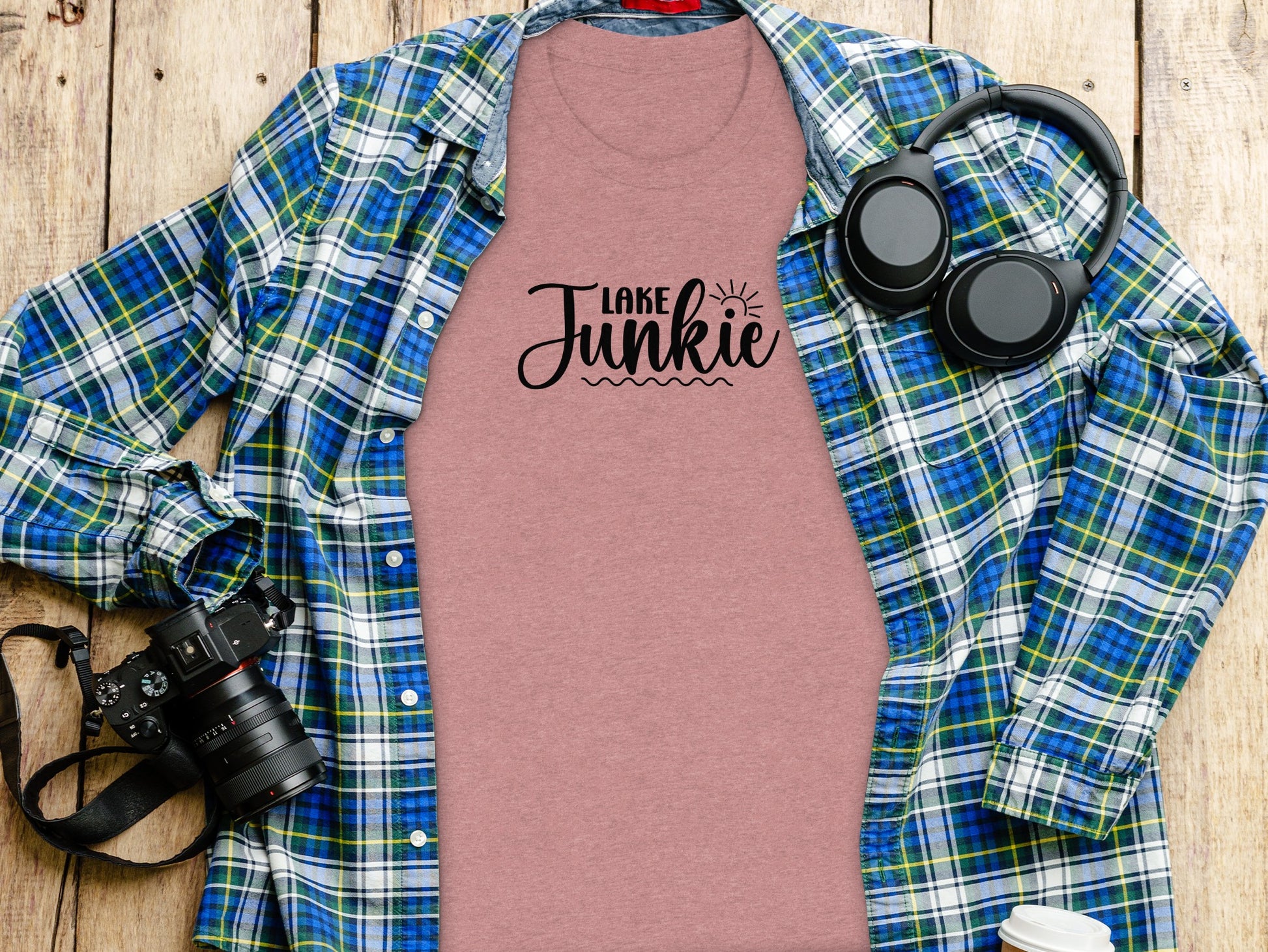 Lake Junkie Graphic for Lovers of Water Activities T-Shirt T-Shirt - Outdoor & Adventure Collection - Mile Marker 16 Gear by Cloud 16 Clothing Co.