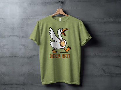 Funny Duck Off Graphic T-Shirt for Animal Lovers