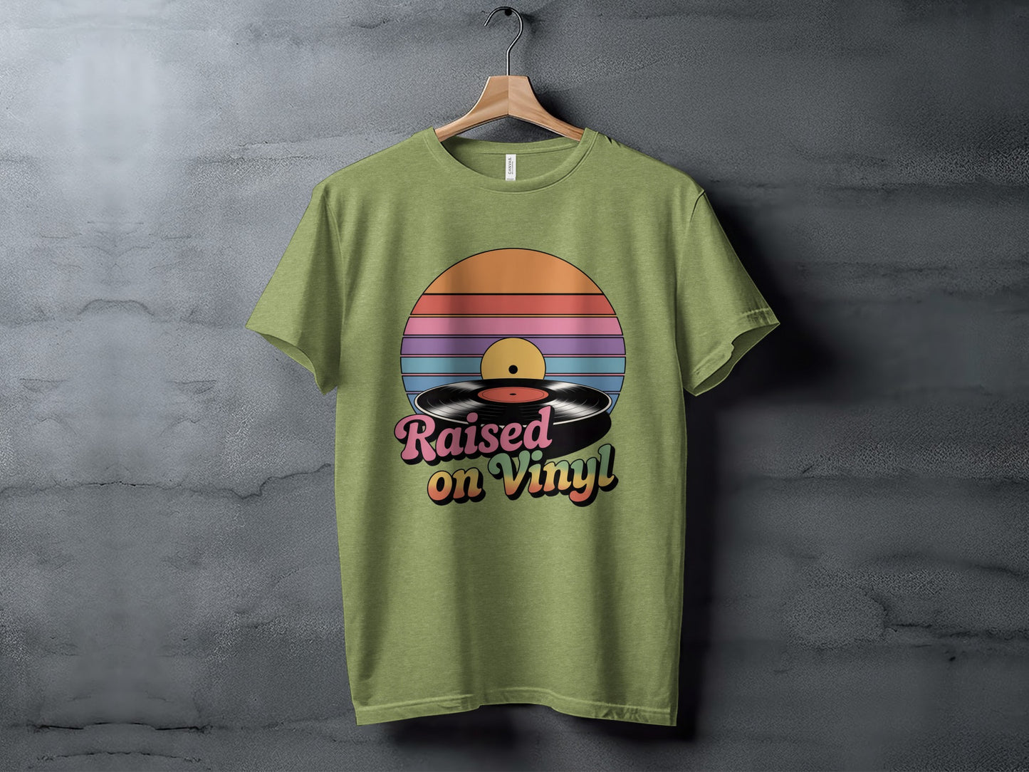 Raised on Vinyl Graphic Music Lover T-shirt