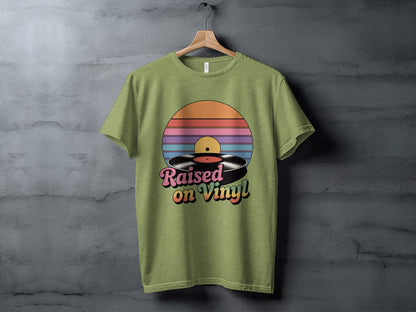 Raised on Vinyl Graphic Music Lover T-shirt