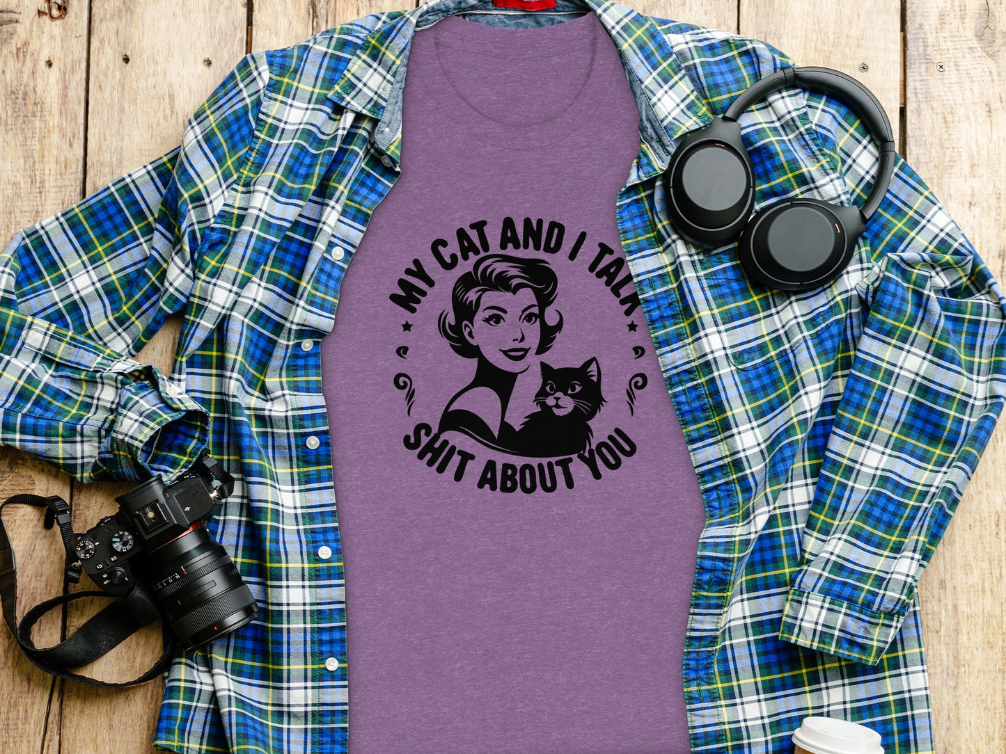 My Cat and I Talk Shit About You Graphic Shirt