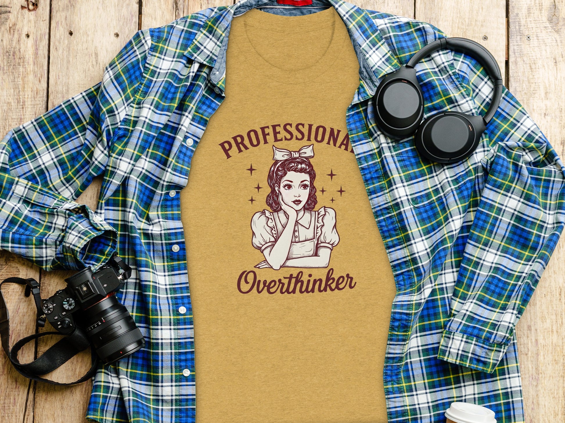 Professional Overthinker Graphic Tee Shirt
