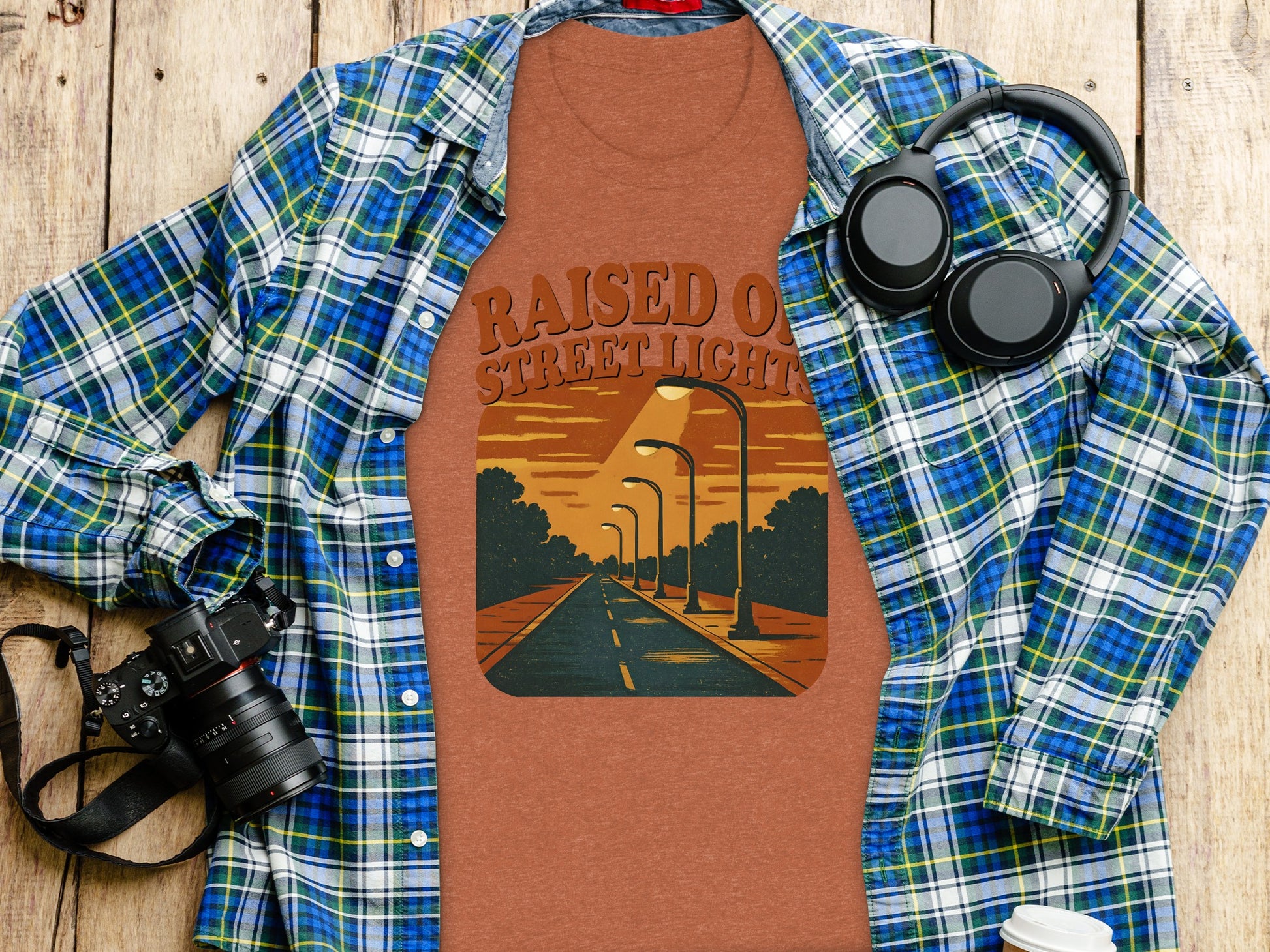 Raised On Street Lights Graphic T-Shirt For Unisex