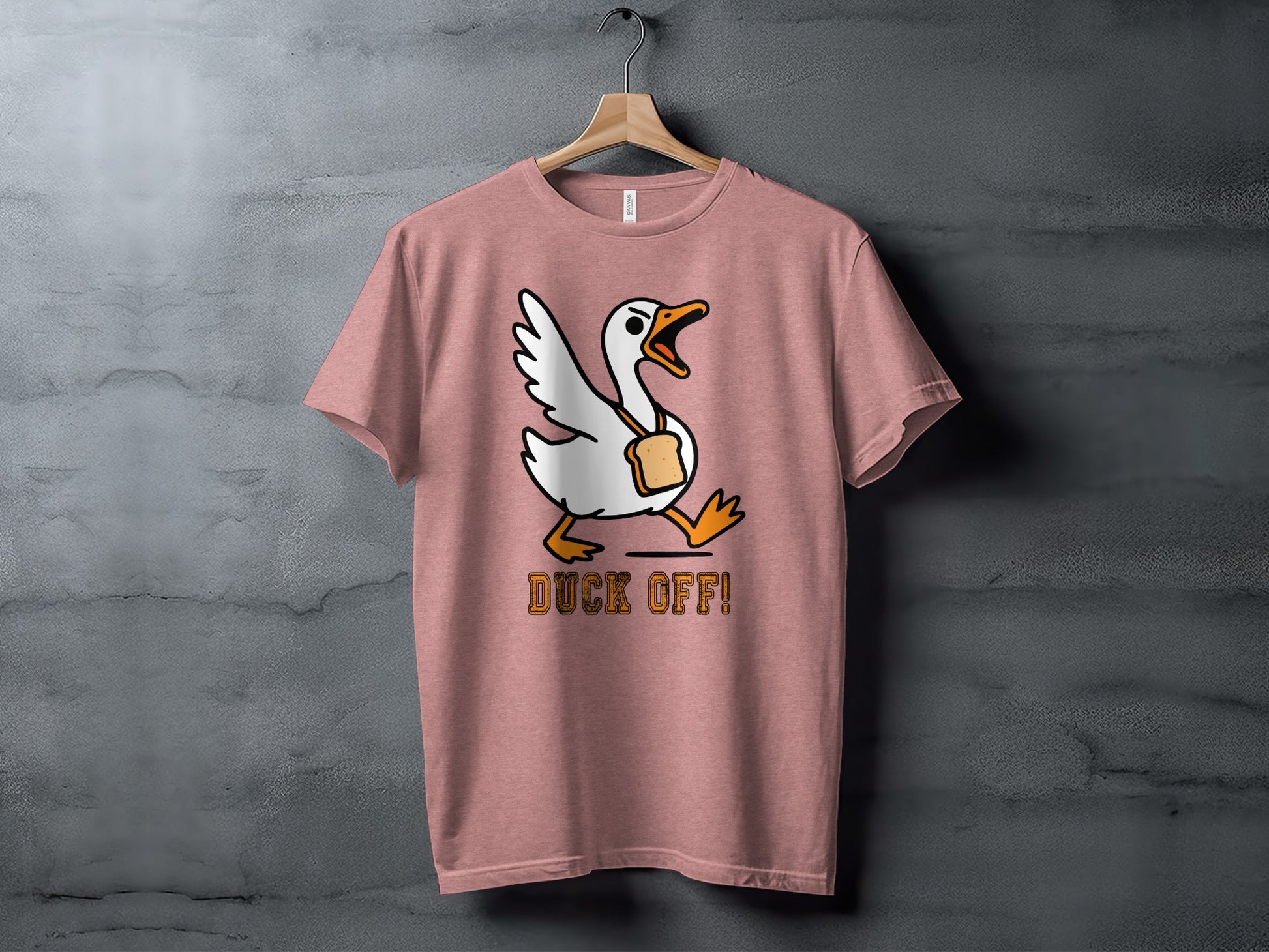 Funny Duck Off Graphic Tee Shirt Novelty Apparel