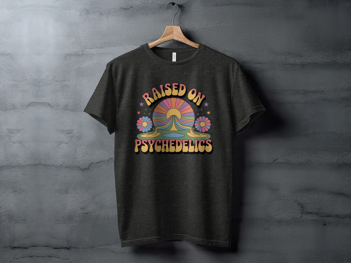 Raised On Psychedelics Graphic T-Shirt for Psychedelic Fans