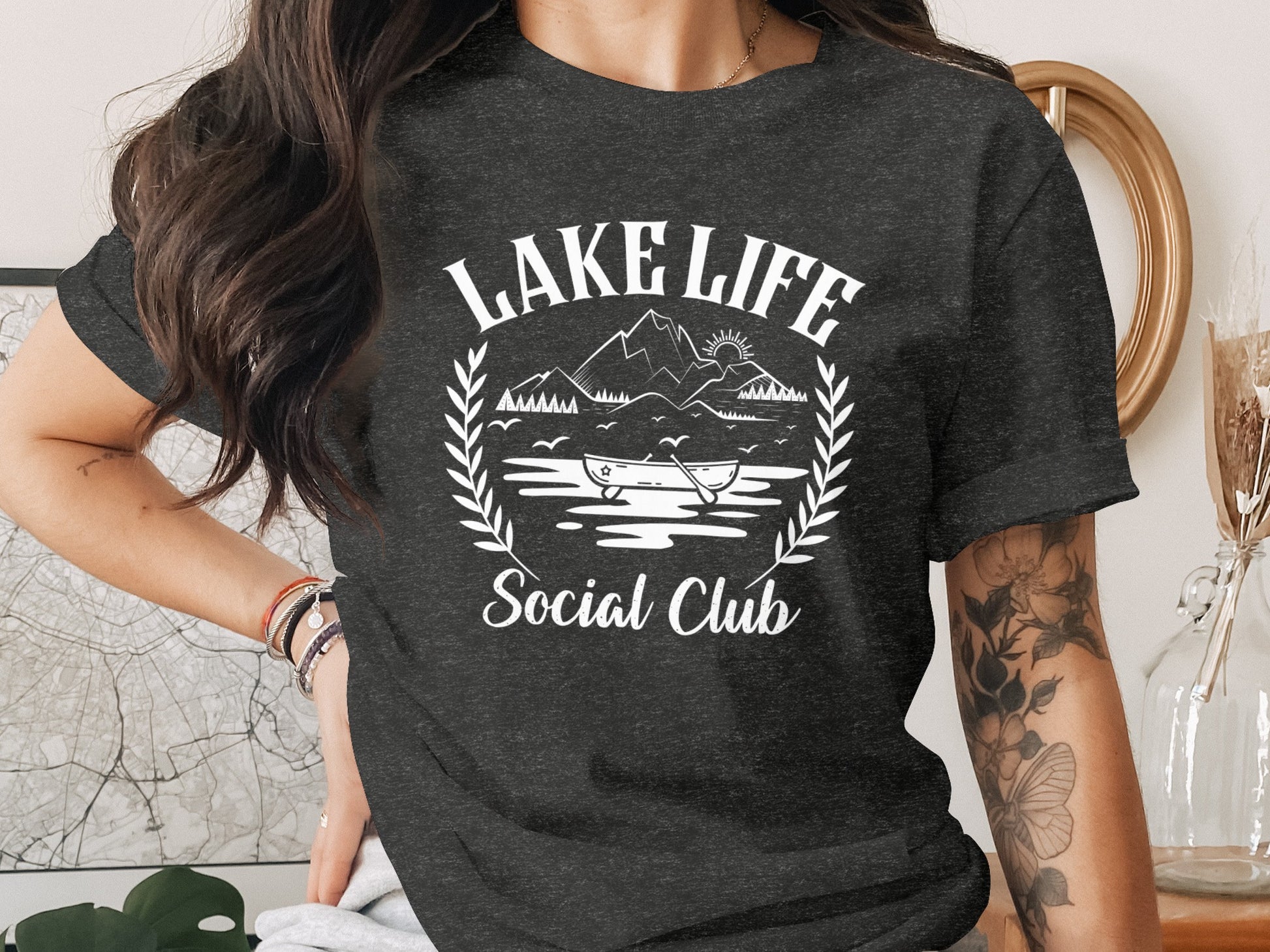 Lake Life Social Club Boating Outdoor Activity T-Shirt T-Shirt - Outdoor & Adventure Collection - Mile Marker 16 Gear by Cloud 16 Clothing Co.