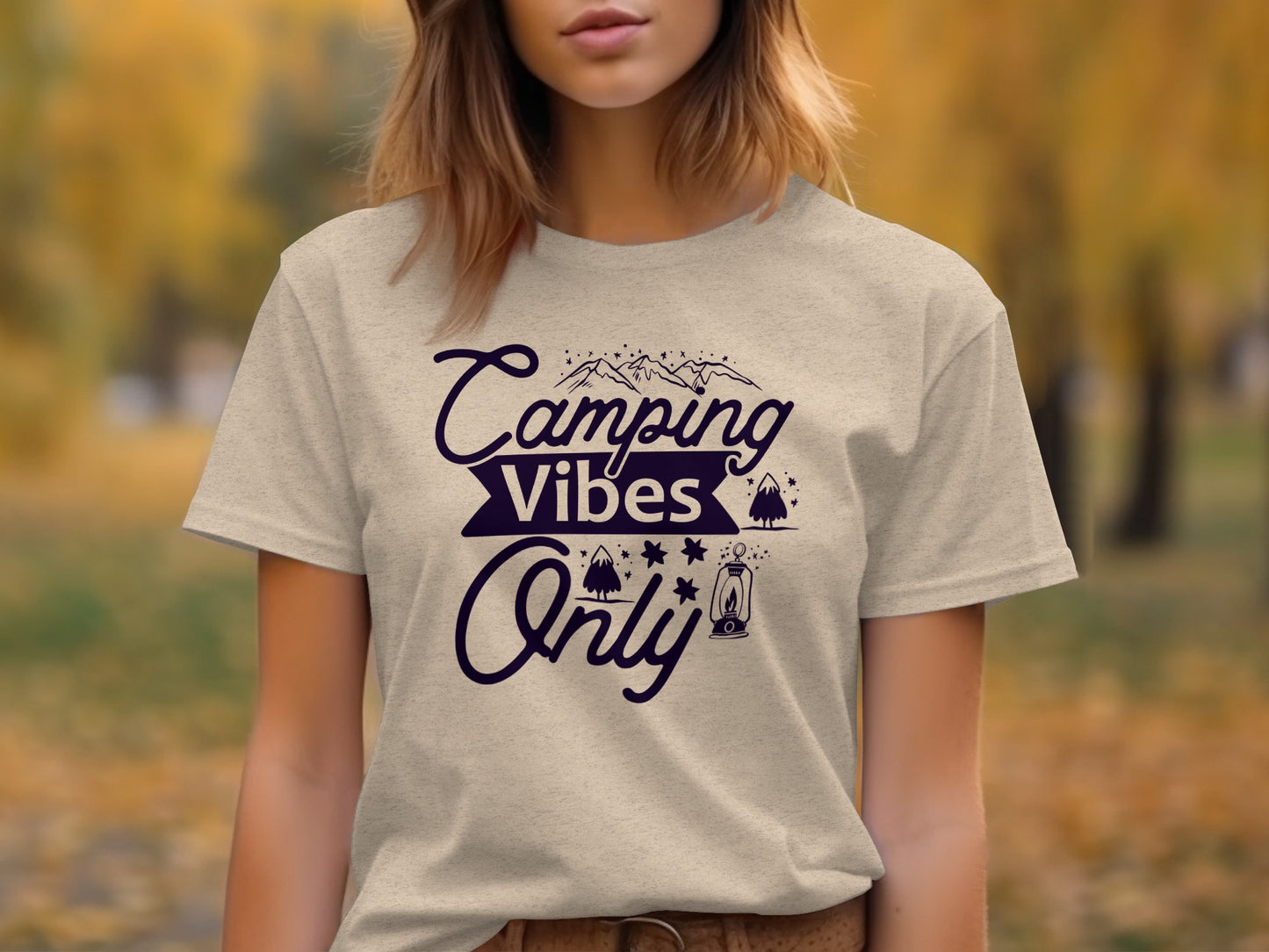 Camping Vibes Only Graphic Adventure Outdoor T-Shirt T-Shirt - Outdoor & Adventure Collection - Mile Marker 16 Gear by Cloud 16 Clothing Co.