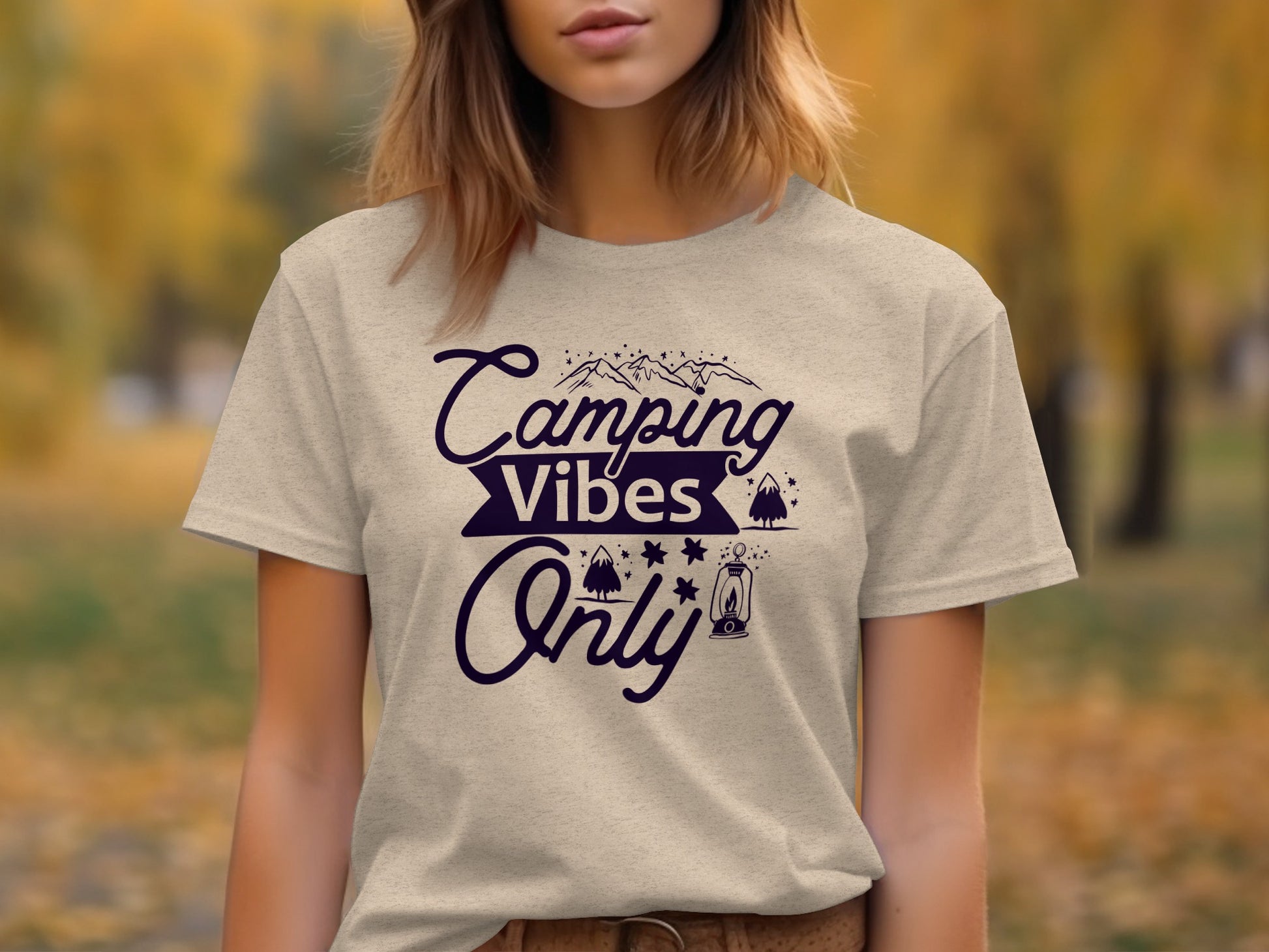Camping Vibes Only Graphic Adventure Outdoor T-Shirt T-Shirt - Outdoor & Adventure Collection - Mile Marker 16 Gear by Cloud 16 Clothing Co.