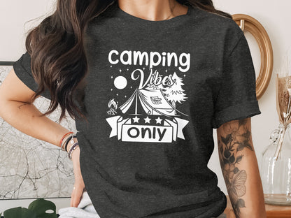 Camping Vibes Only Night Under the Stars T-Shirt T-Shirt - Outdoor & Adventure Collection - Mile Marker 16 Gear by Cloud 16 Clothing Co.