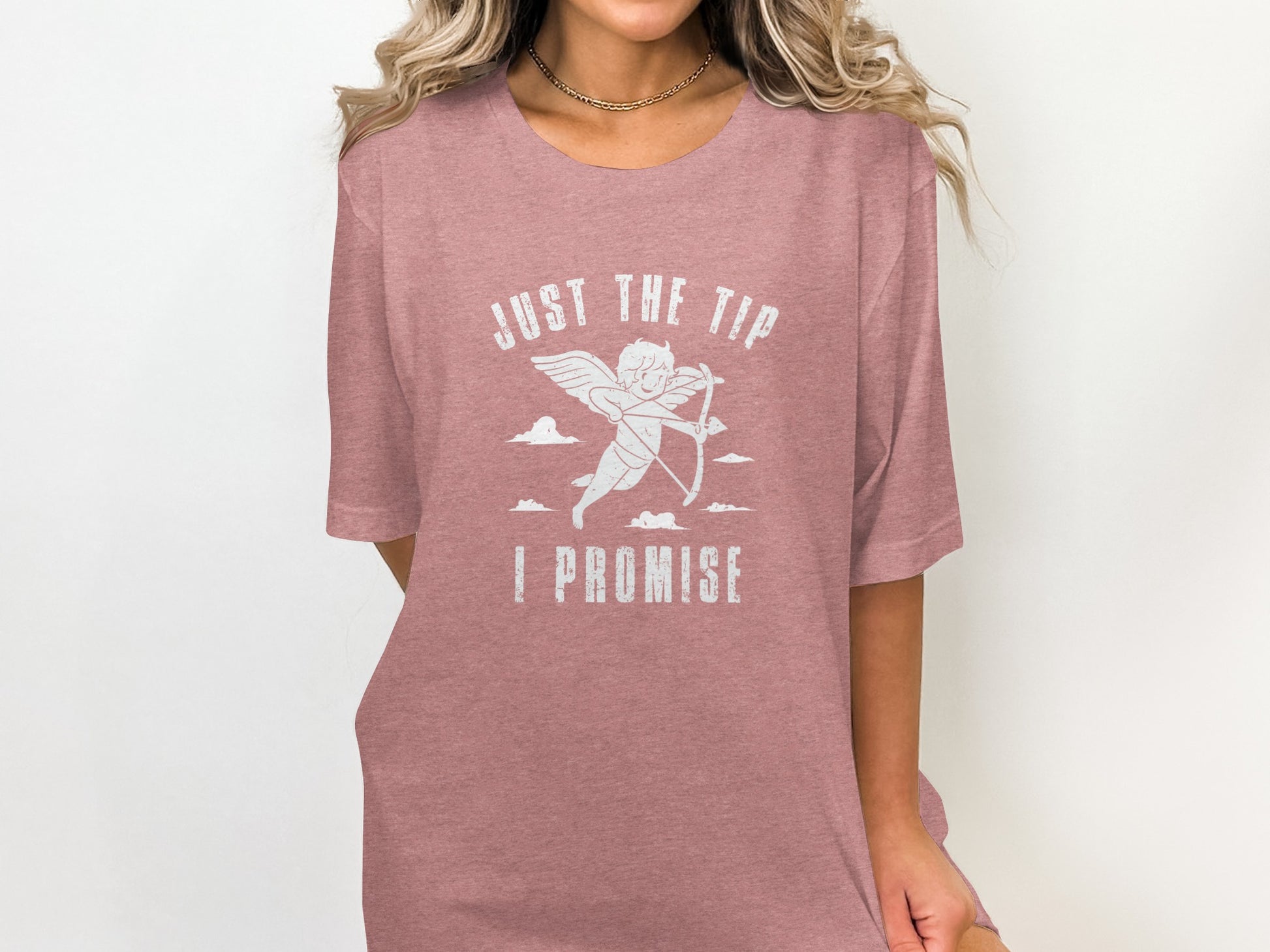 Just The Tip I Promise Angel Illustration Shirt