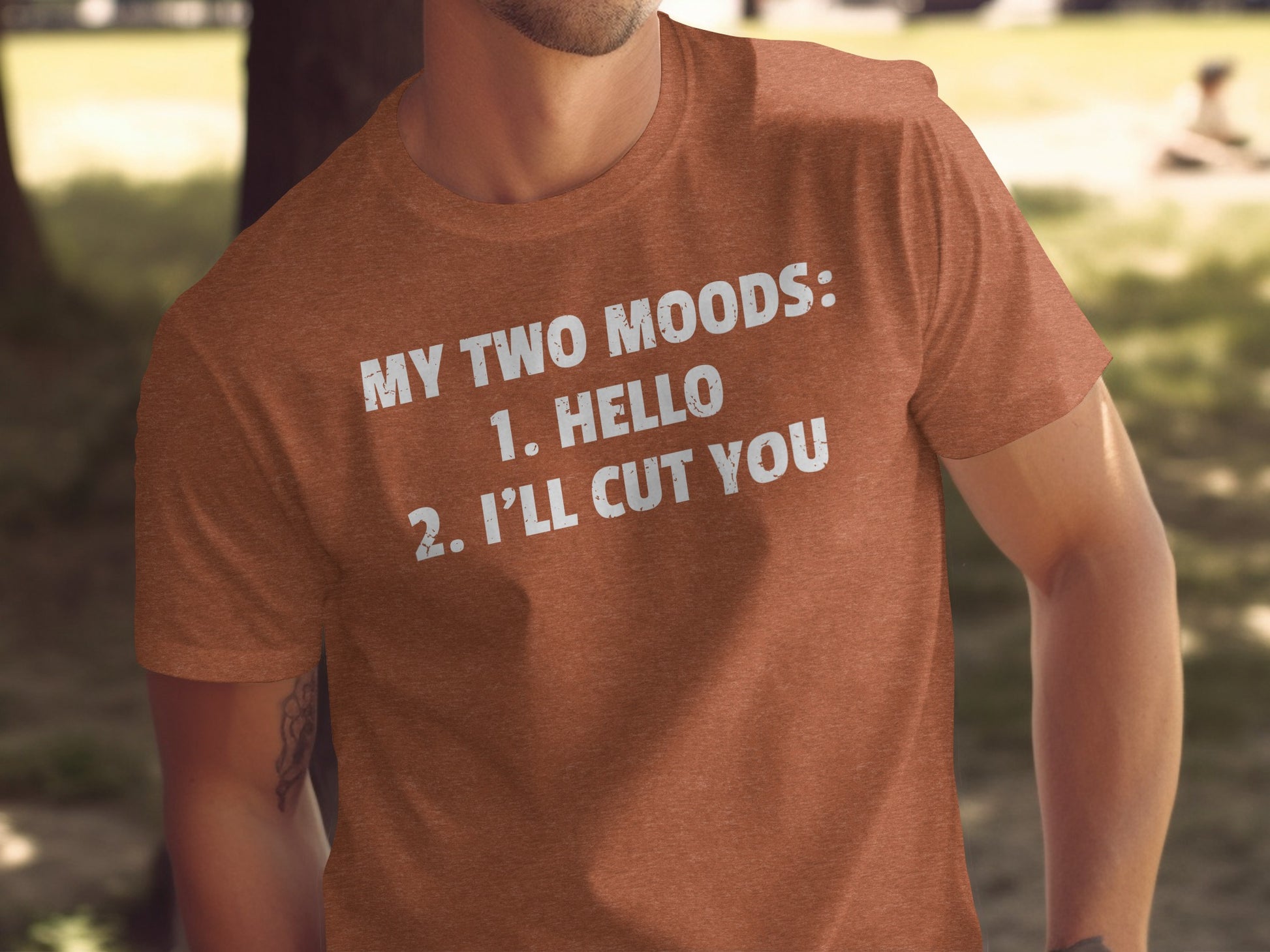 My Two Moods Hello I'll Cut You T-Shirt