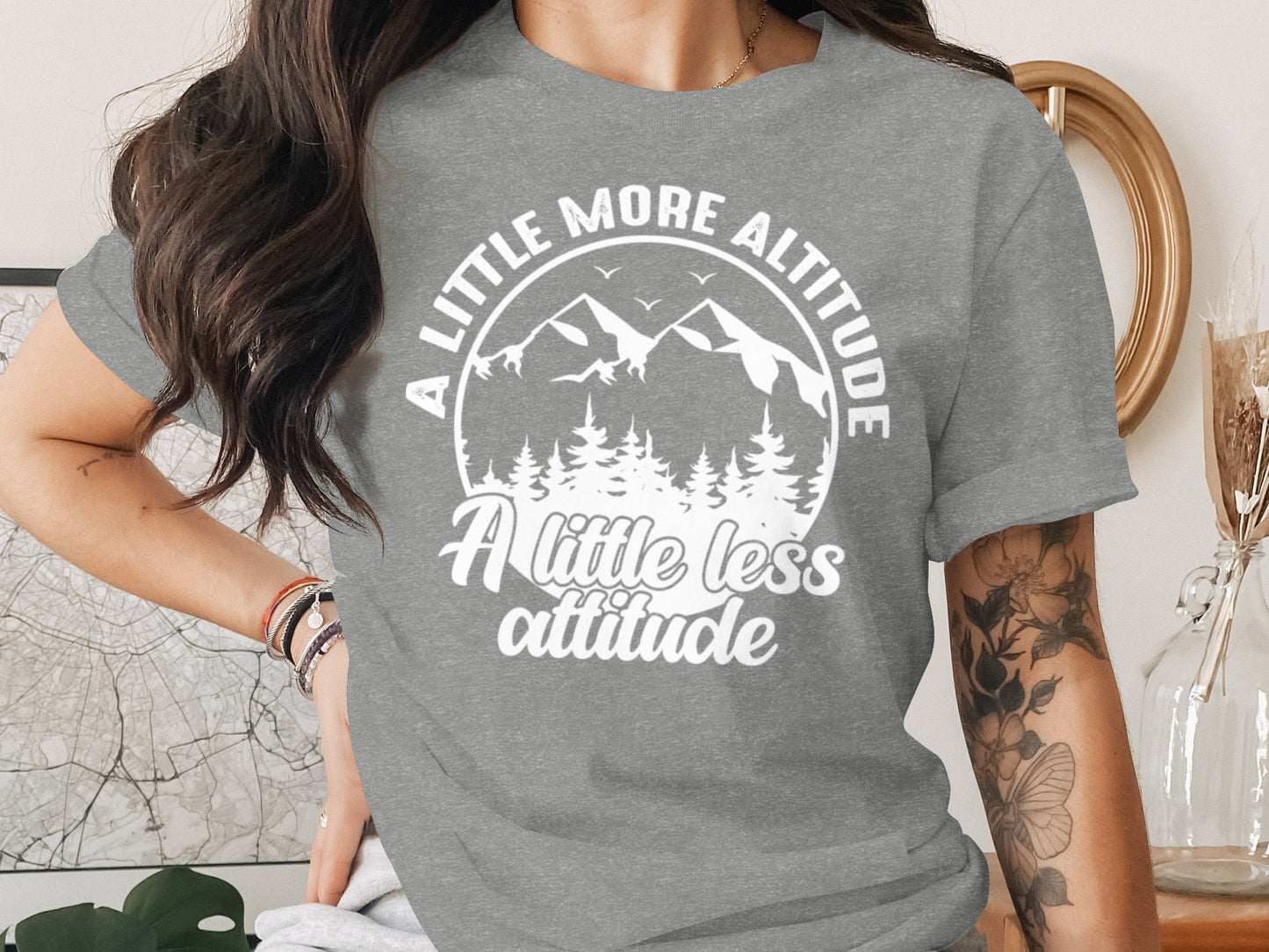 A Little More Altitude A Little Less Attitude T-Shirt T-Shirt - Outdoor & Adventure Collection - Mile Marker 16 Gear by Cloud 16 Clothing Co.