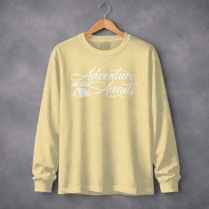 Adventure Awaits Long Sleeve Shirt Ideal for Outdoor Fun