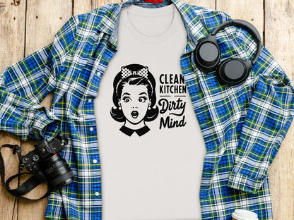 Clean Kitchen Dirty Mind Graphic T-Shirt for Sale
