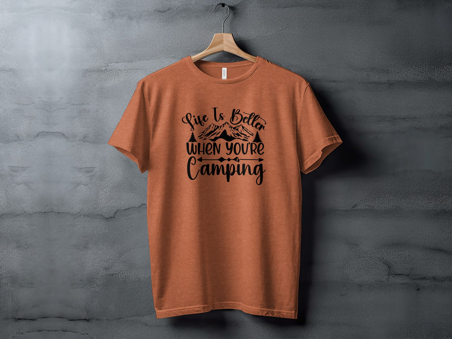 Life Is Better When You Are Camping Great Outdoors T-Shirt T-Shirt - Outdoor & Adventure Collection - Mile Marker 16 Gear by Cloud 16 Clothing Co.