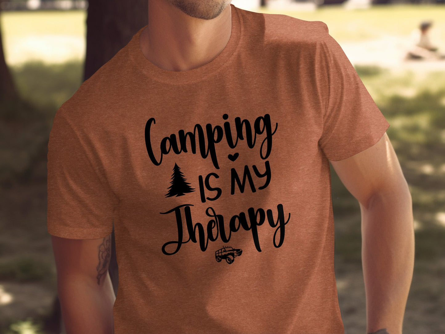 Camping Is My Therapy Vacation Trip Fun Outdoors T-Shirt T-Shirt - Outdoor & Adventure Collection - Mile Marker 16 Gear by Cloud 16 Clothing Co.