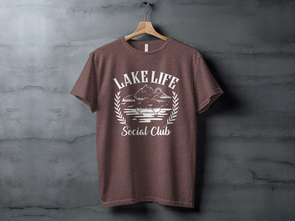 Lake Life Social Club Boating Outdoor Activity T-Shirt T-Shirt - Outdoor & Adventure Collection - Mile Marker 16 Gear by Cloud 16 Clothing Co.