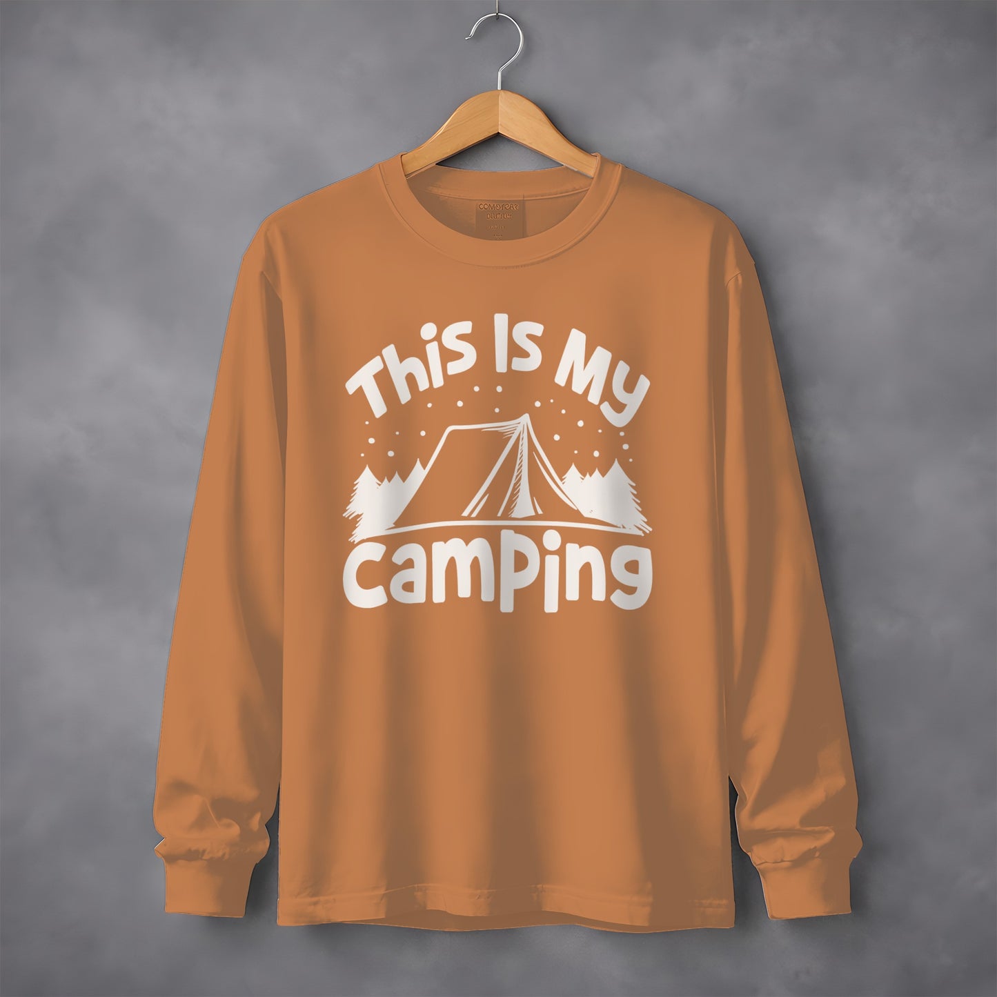 This Is My Camping Graphic Long Sleeve Shirt