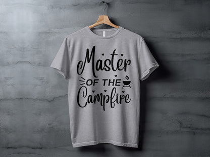 Master of The Campfire Design With Hearts T-Shirt T-Shirt - Outdoor & Adventure Collection - Mile Marker 16 Gear by Cloud 16 Clothing Co.