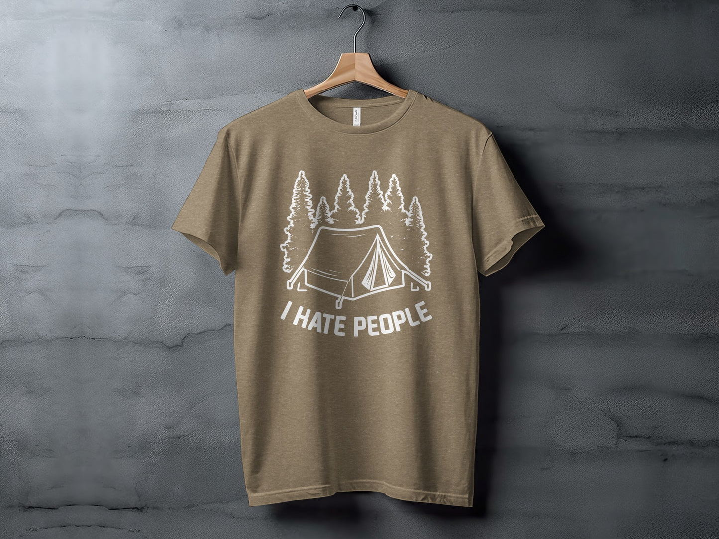 Introvert Camping Vacation Nature Tent and Hate People T-Shirt T-Shirt - Outdoor & Adventure Collection - Mile Marker 16 Gear by Cloud 16 Clothing Co.