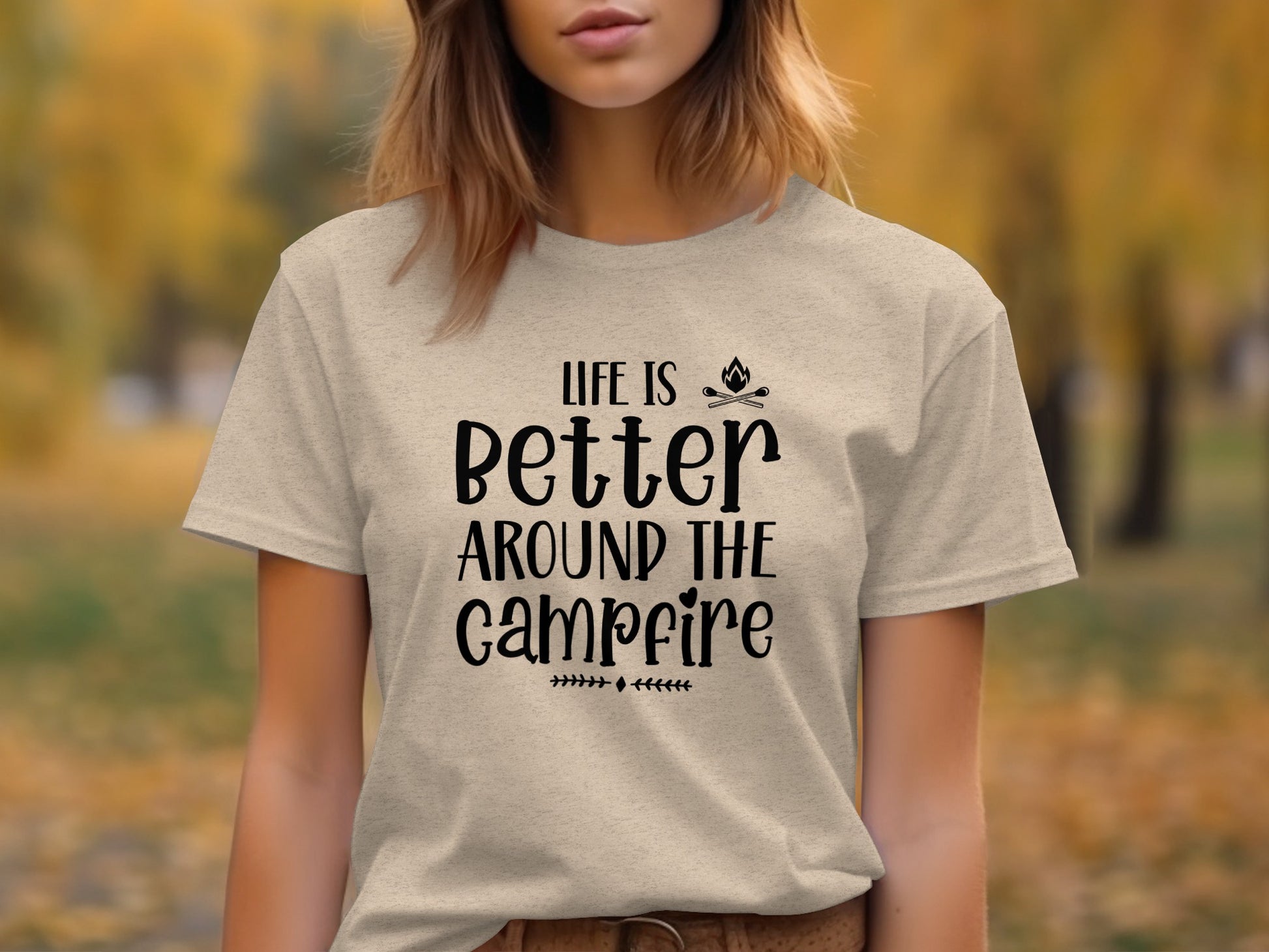 Life Is Better Around The Campfire Camping Trip T-Shirt T-Shirt - Outdoor & Adventure Collection - Mile Marker 16 Gear by Cloud 16 Clothing Co.