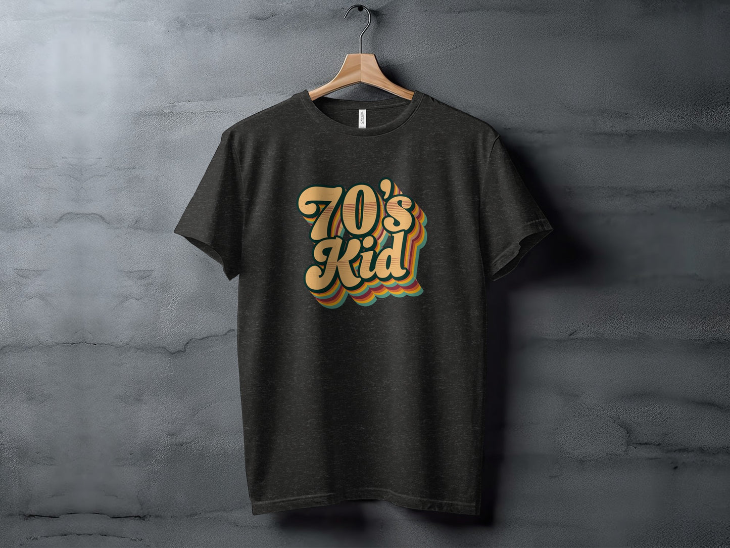 Retro 70's Kid Graphic T-Shirt for Vintage Style Lovers