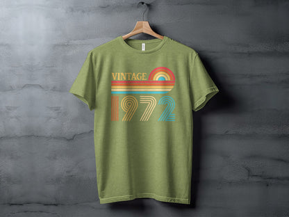 Vintage 1972 Rainbow Graphic Tee Shirt
