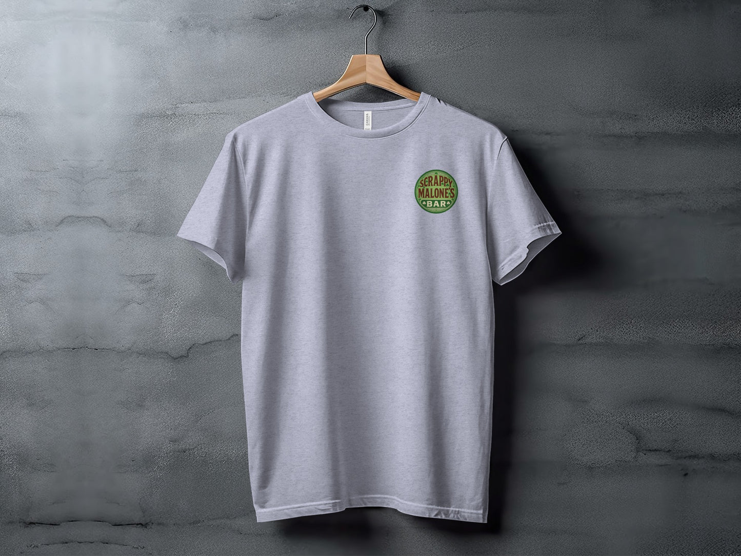 Scrappy Malone's Bar Art, Irish Pub Logo, Vintage Style Print, Other Products, Shamrock Design, Bar Sign T-Shirt - Scrappy Malone's Bar 100-Proof Humor - Cloud 16 Clothing Co.