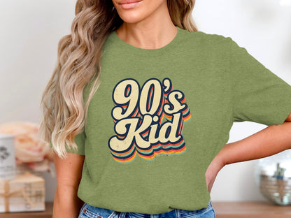 Retro 90's Kid Graphic T-Shirt for Nostalgic Style