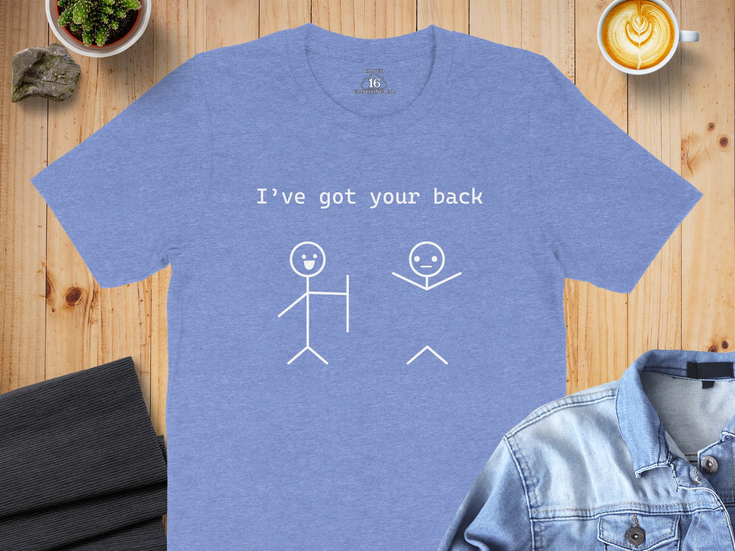 I've Got Your Back Funny Stick Figure T-shirt