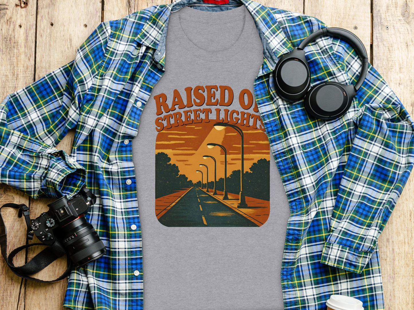 Raised on Street Lights Graphic T-Shirt