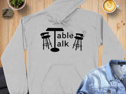 Table Talk Graphic Print Hoodie