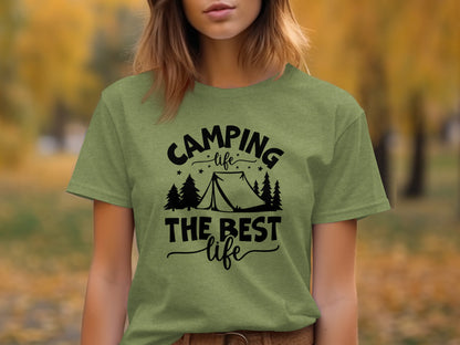 Camping Life The Best Life Outdoor Adventure T-Shirt T-Shirt - Outdoor & Adventure Collection - Mile Marker 16 Gear by Cloud 16 Clothing Co.