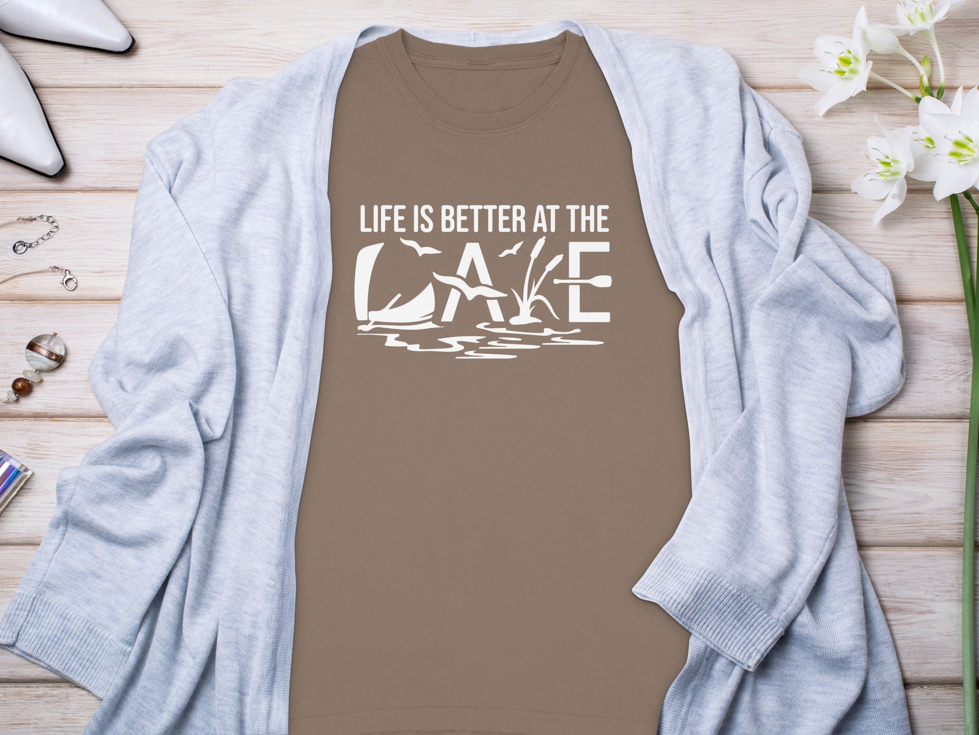 Life Is Better At The Lake Graphic Tee Shirt