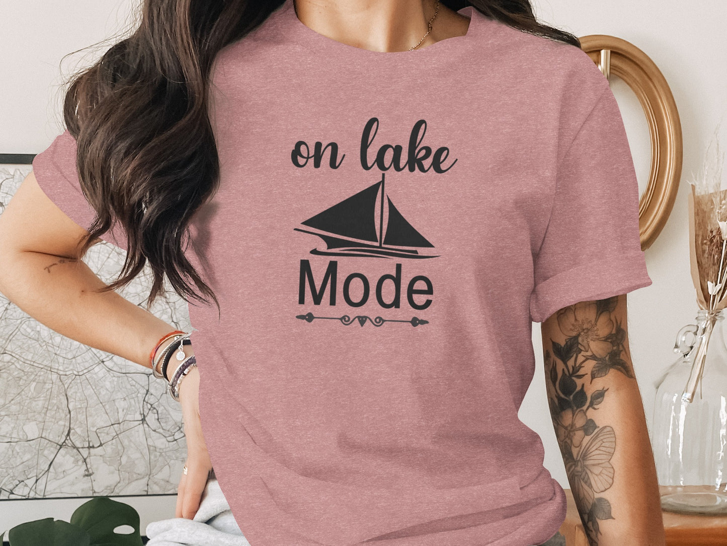 On Lake Mode Boat Vacation Summer Holiday Trip T-Shirt T-Shirt - Outdoor & Adventure Collection - Mile Marker 16 Gear by Cloud 16 Clothing Co.