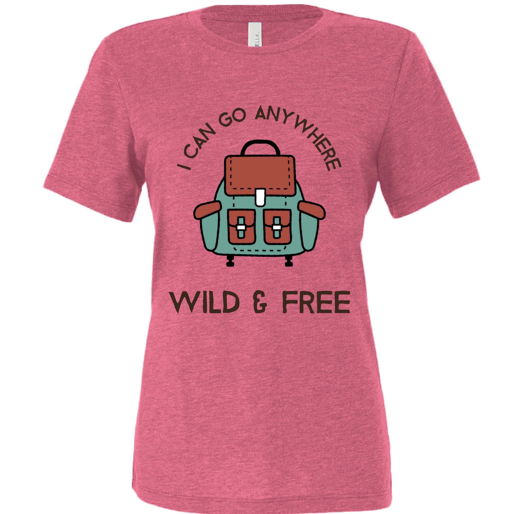 Char Pink Triblend - FRONT