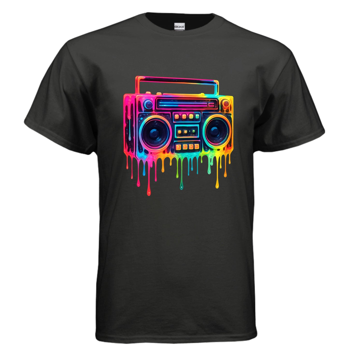 BLACK Front Print Only - FRONT
