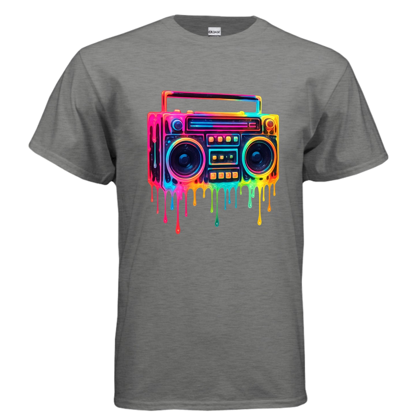 GRAPHITE HEATHER Front Print Only - FRONT