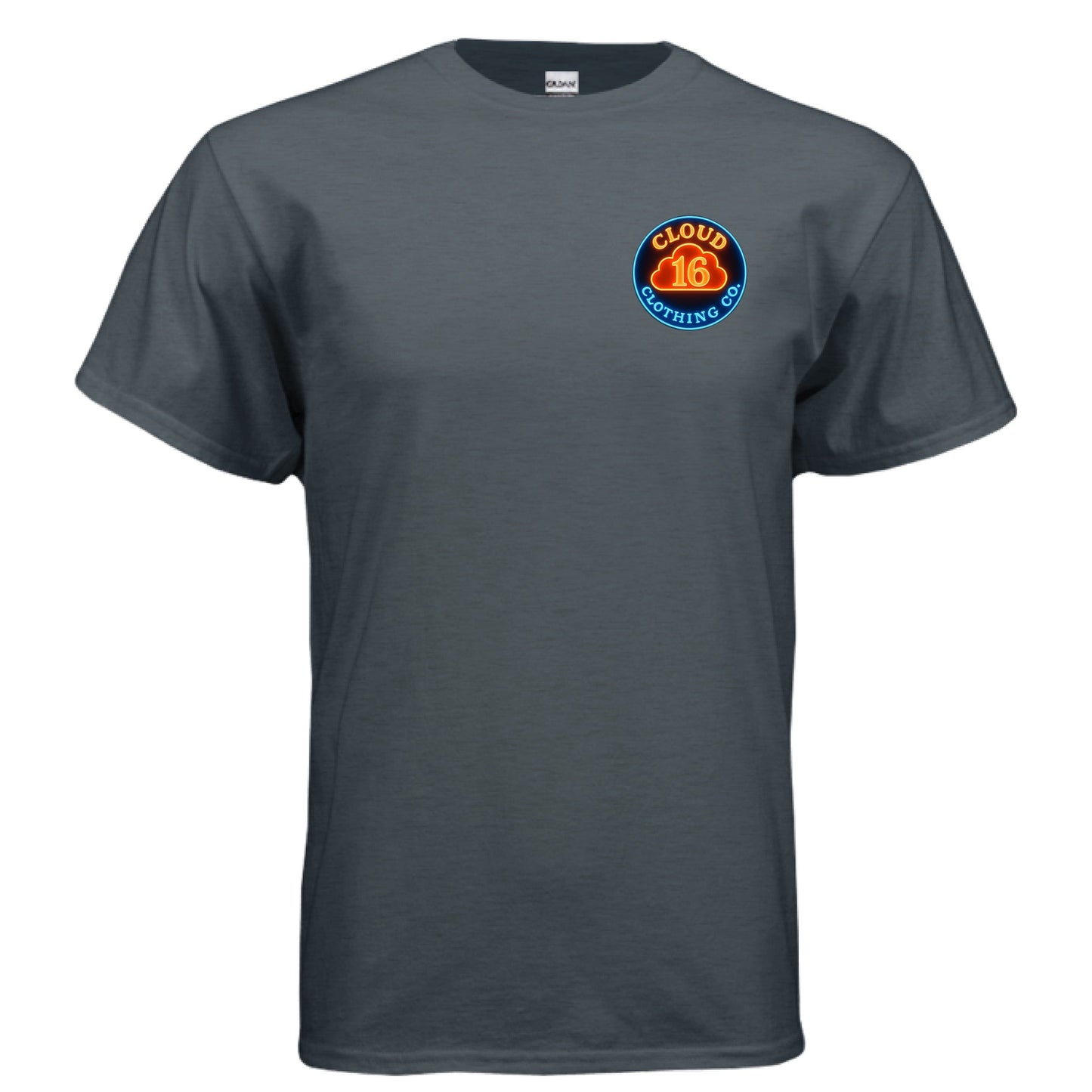 HEATHER NAVY Front/Back Print - FRONT