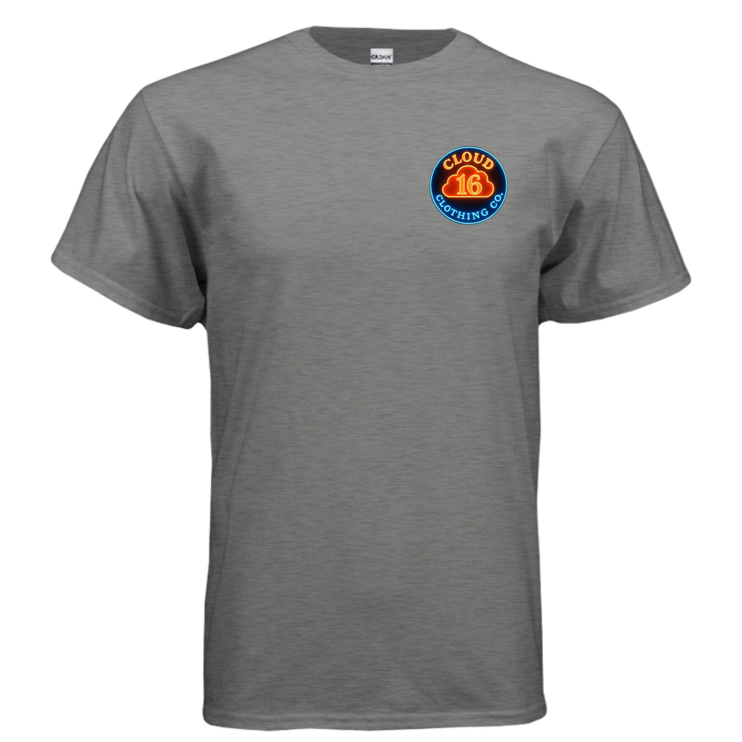 GRAPHITE HEATHER Front/Back Print - FRONT
