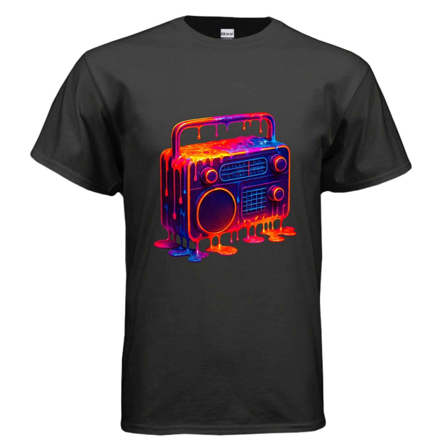 BLACK Front Print Only - FRONT