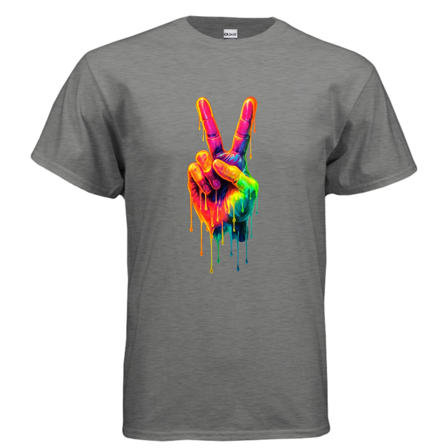 GRAPHITE HEATHER Front Print Only - FRONT